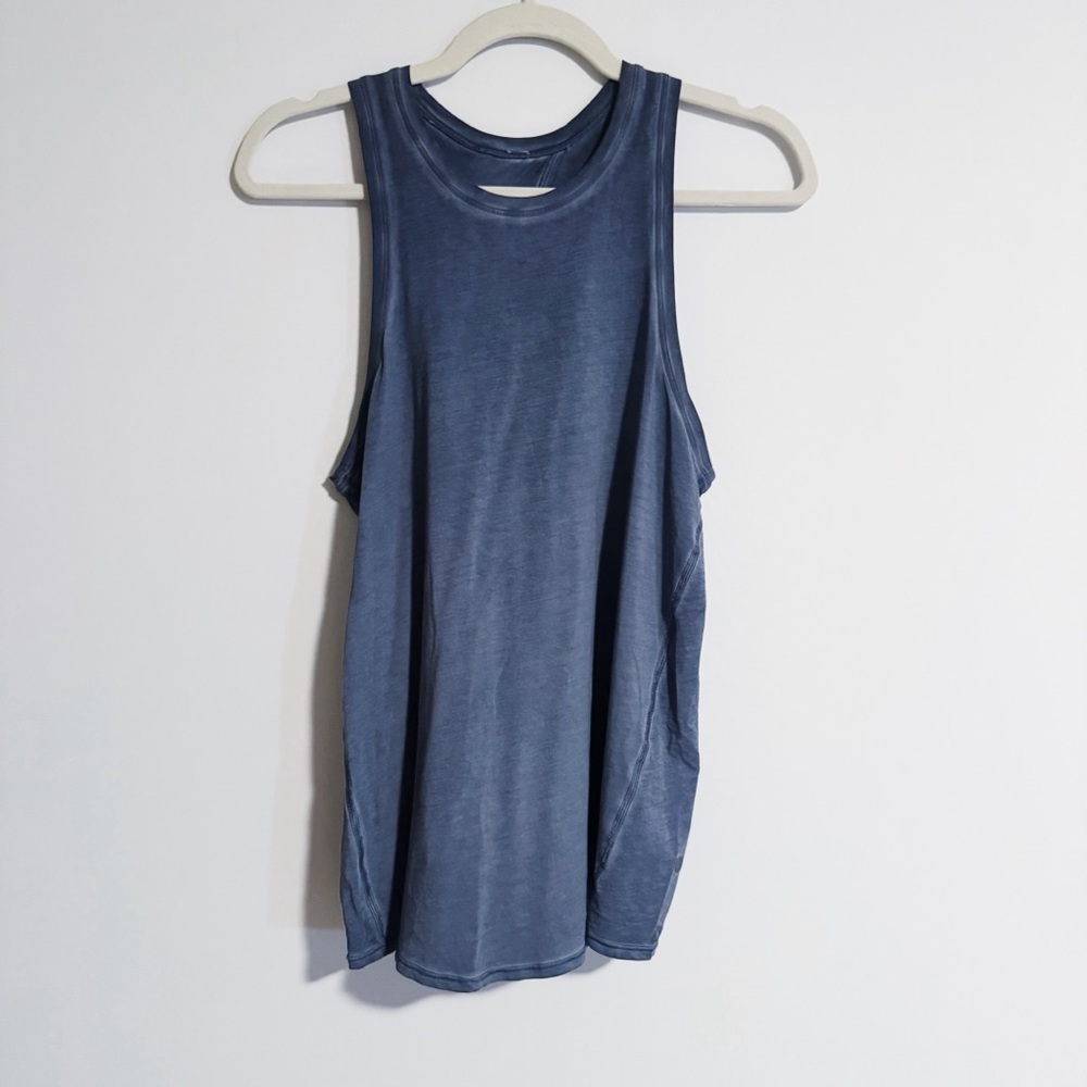 Lululemon - Blue Acid Wash All Tied Up Tank